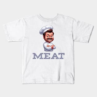 Ron Swanson Cooking Kids T-Shirt